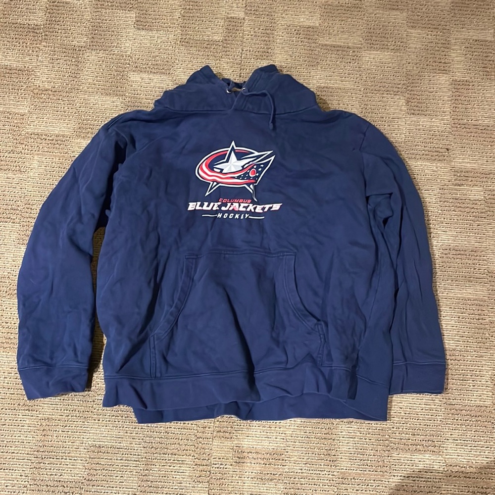 Oversized hockey hoodie, size 3x, navy blue